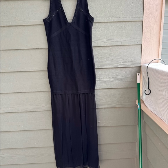 Marciano Black Textured Dress - Picture 2 of 6